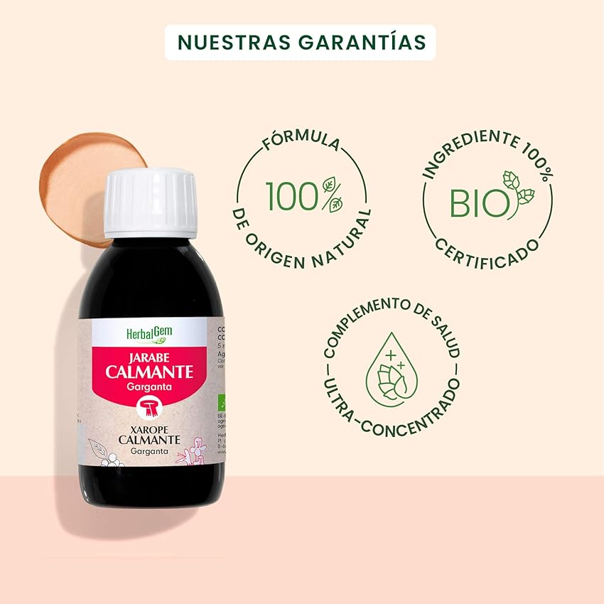 Thumbnail 2 de HERBALGEM Jarabe Calmante Garganta Orgánico 150ml