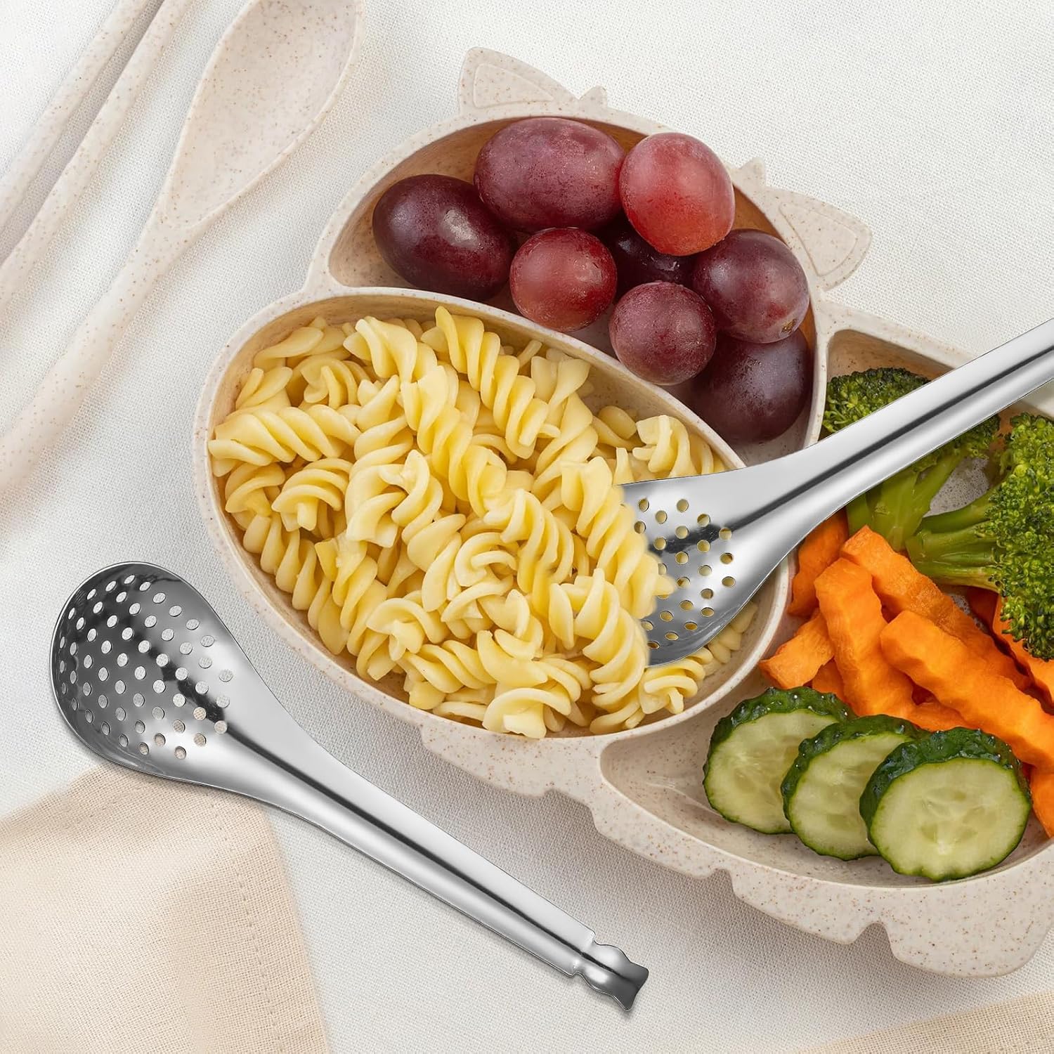 Thumbnail 3 de JECOMPRIS Stainless Steel Colander Spoon Set of 2