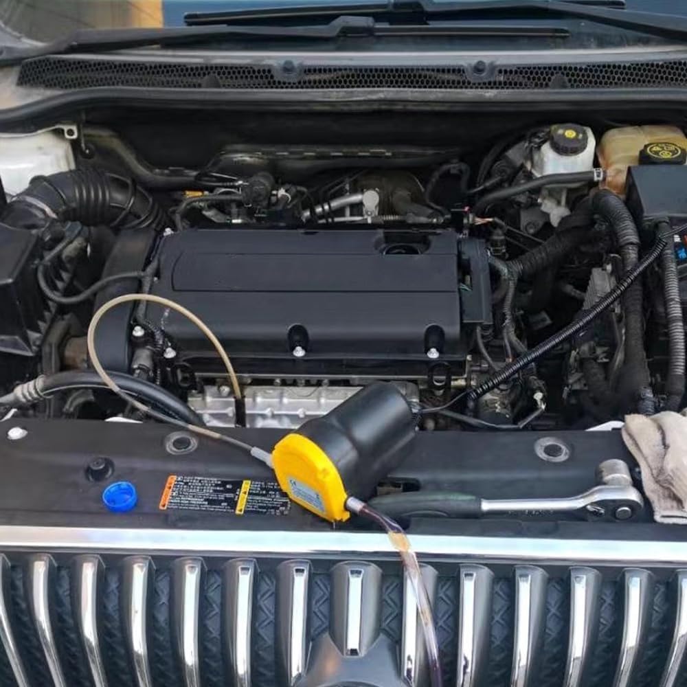 Detalle de TONZACK Ölwechselpumpen-Extraktor 12V 80W – Kraftstoff-Umfüllpumpe mit Rohren, robust & kompakt