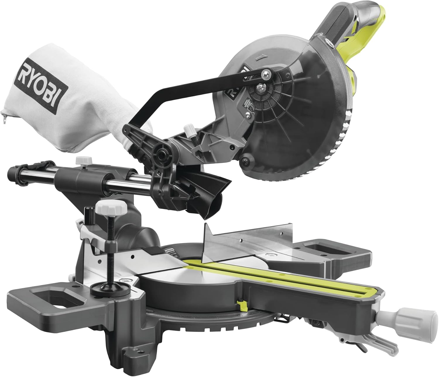 Detalle de Ryobi RMS18190-0 Troncatrice Radiale 18V – Compatta, Leggera e Sicura