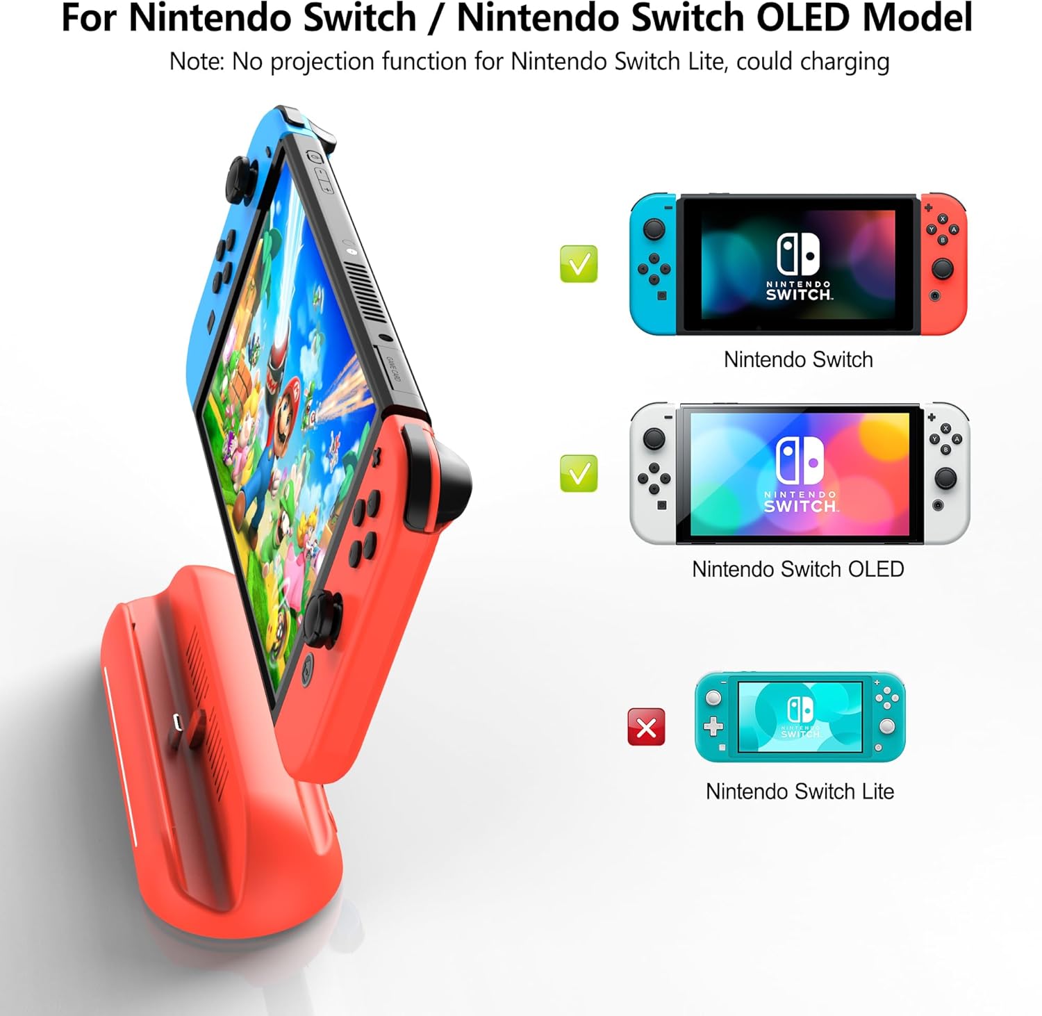 Thumbnail 3 de RREAKA 5-in-1 Switch Dock für Nintendo Switch OLED inkl. HDMI, USB 3.0 & Type‑C Laden