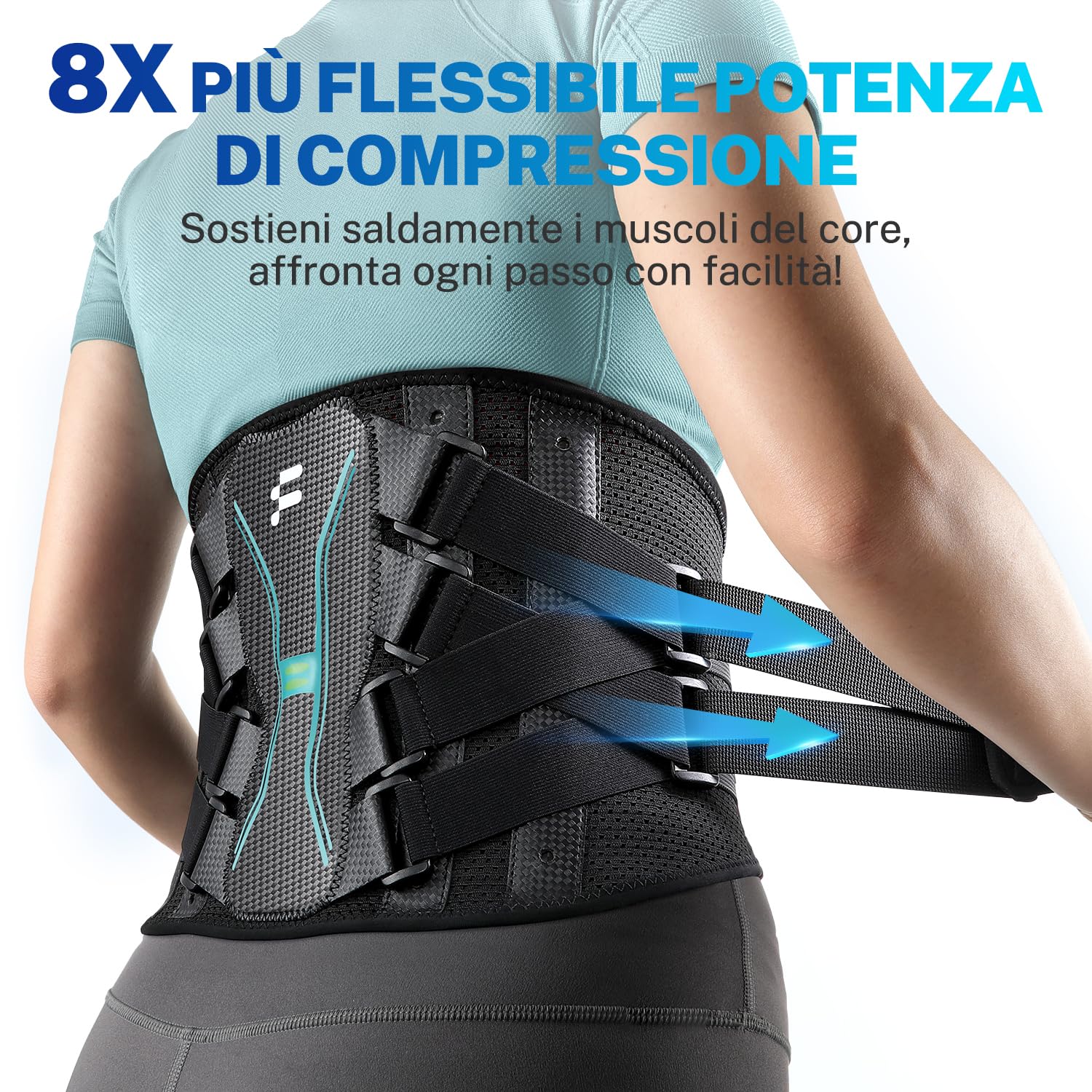 Thumbnail 6 de Fitomo Fascia Lombare Supporto Schiena con cuscino 3D e stecche in fibra di carbonio