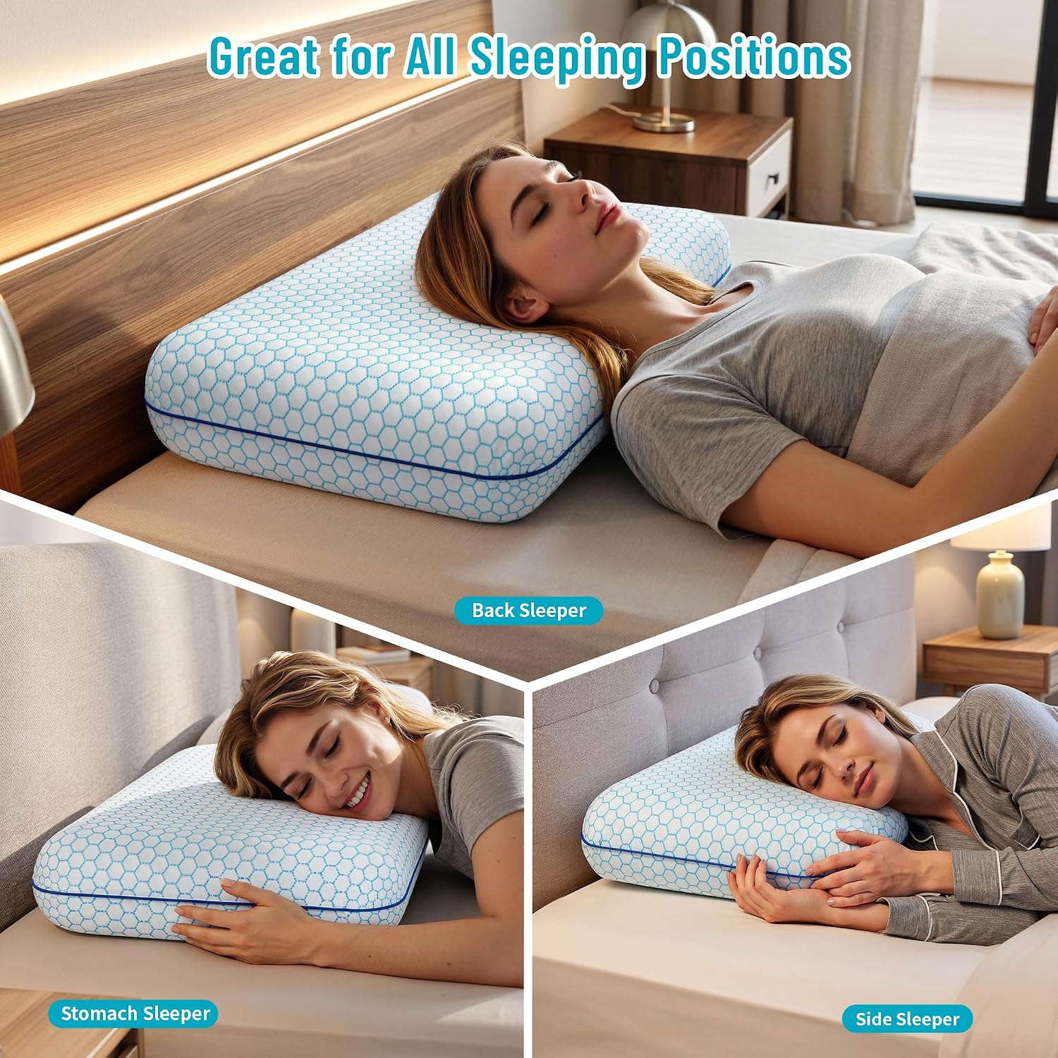 Thumbnail 4 de CushyOasis Bed Pillows, Standard Size