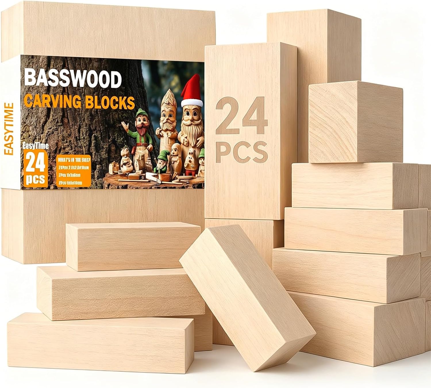Detalle de Basswood Carving Blocks 3 sizes