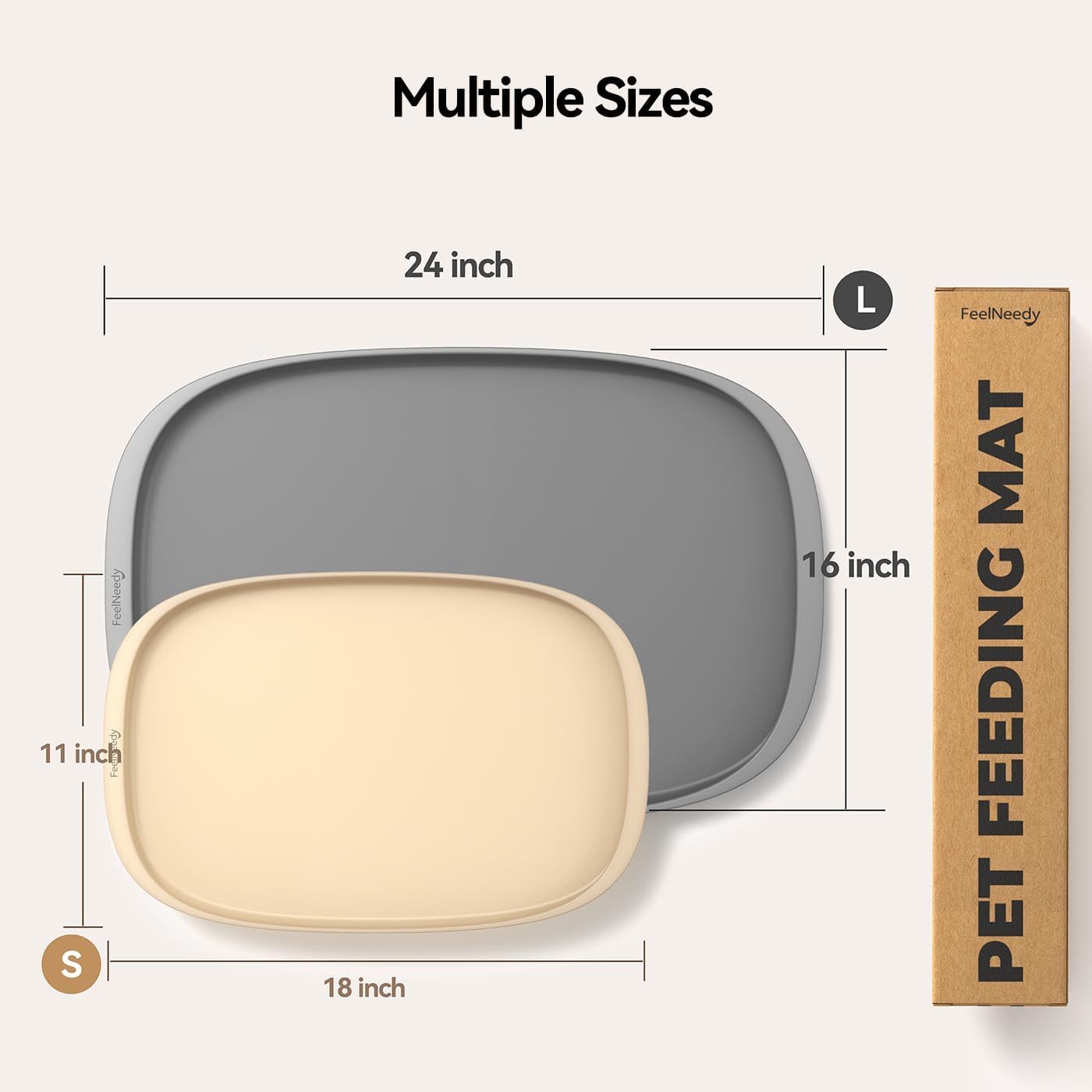 Thumbnail 6 de FEELNEEDY Napfunterlage Hund 45×30 cm