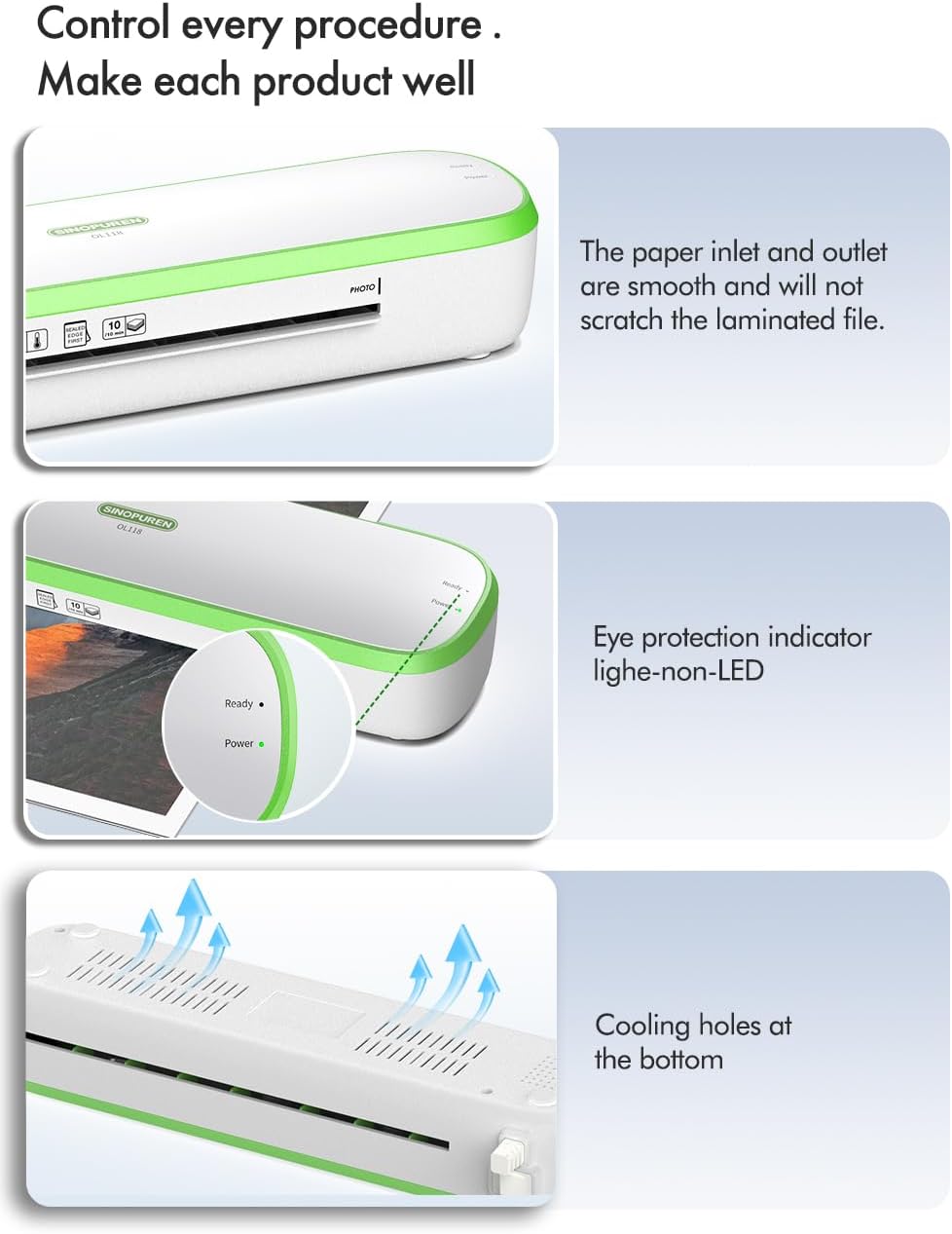 Thumbnail 6 de SINOPUREN Laminator 9-inch Quiet Laminator 📎