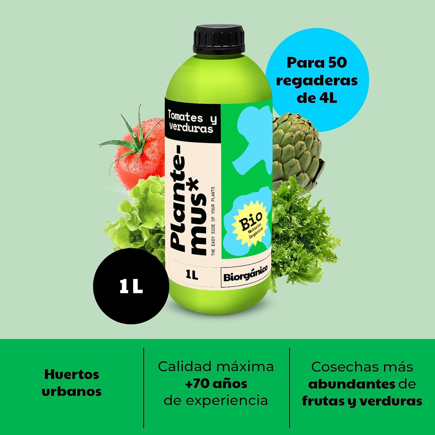 Detalle 2 de PLANTEMUS Abono Orgánico para Huerto y Cosechas 🍅🍓