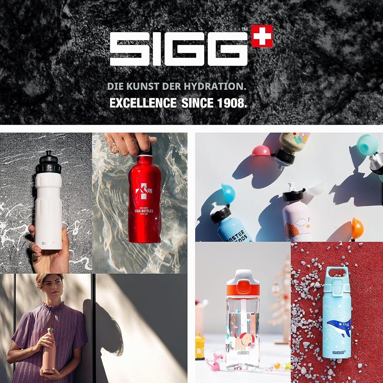 Detalle 2 de Sigg WMB ONE Brave Lion – Alu Trinkflasche Kinder 0,6 L, Moosgrün, auslaufsicher, BPA-frei, klimaneutral