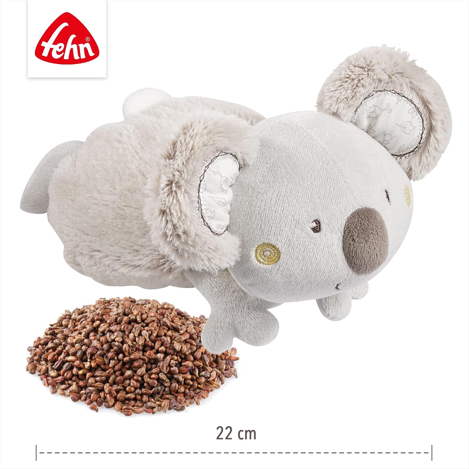 Detalle de Fehn koala termico con semi d'uva: cuscino riscaldante in peluche per neonati e bambini 0+ mesi