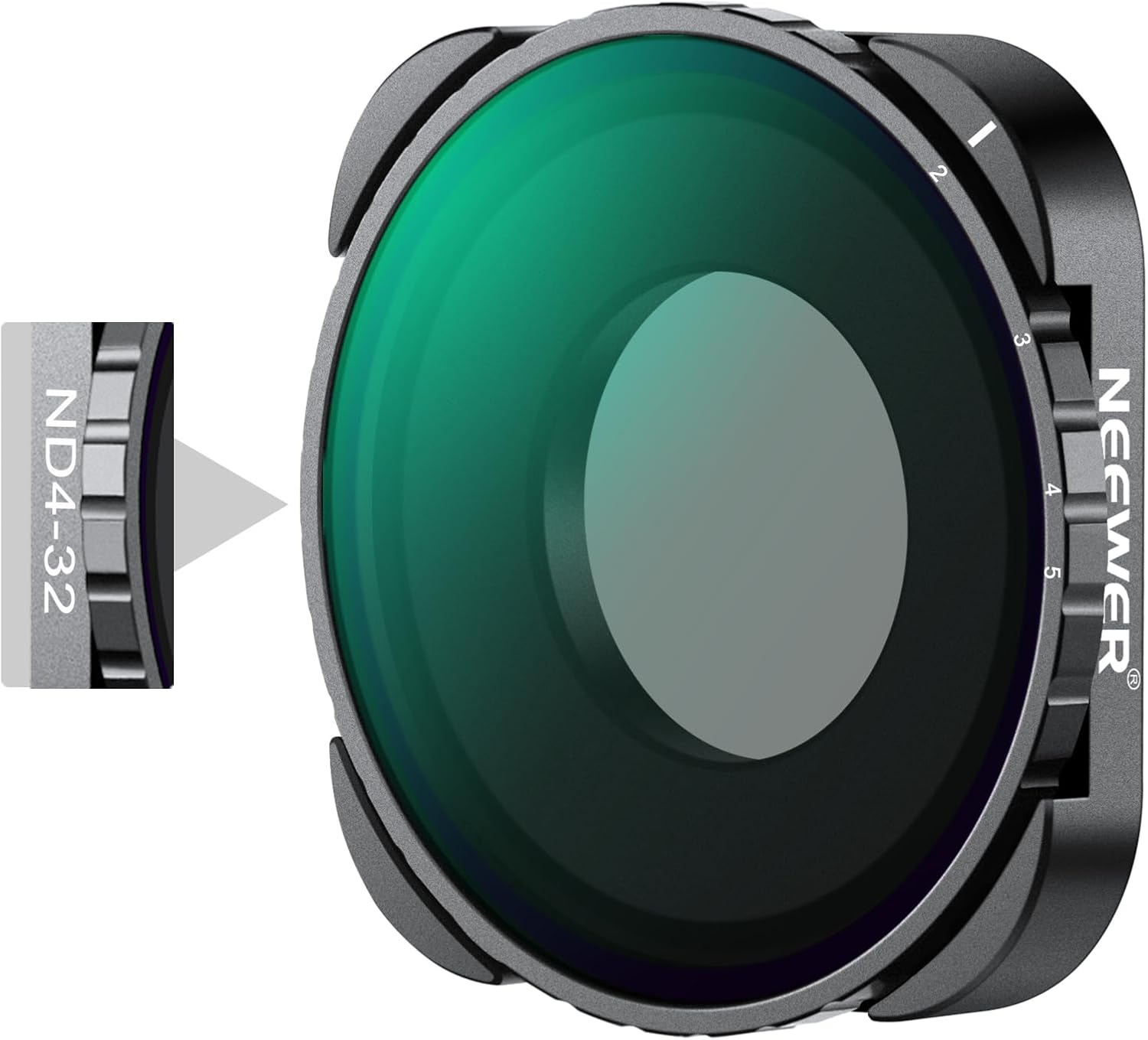Detalle de Neewer Variable ND4–ND32 Filter for GoPro 9, 10, 11 & 12