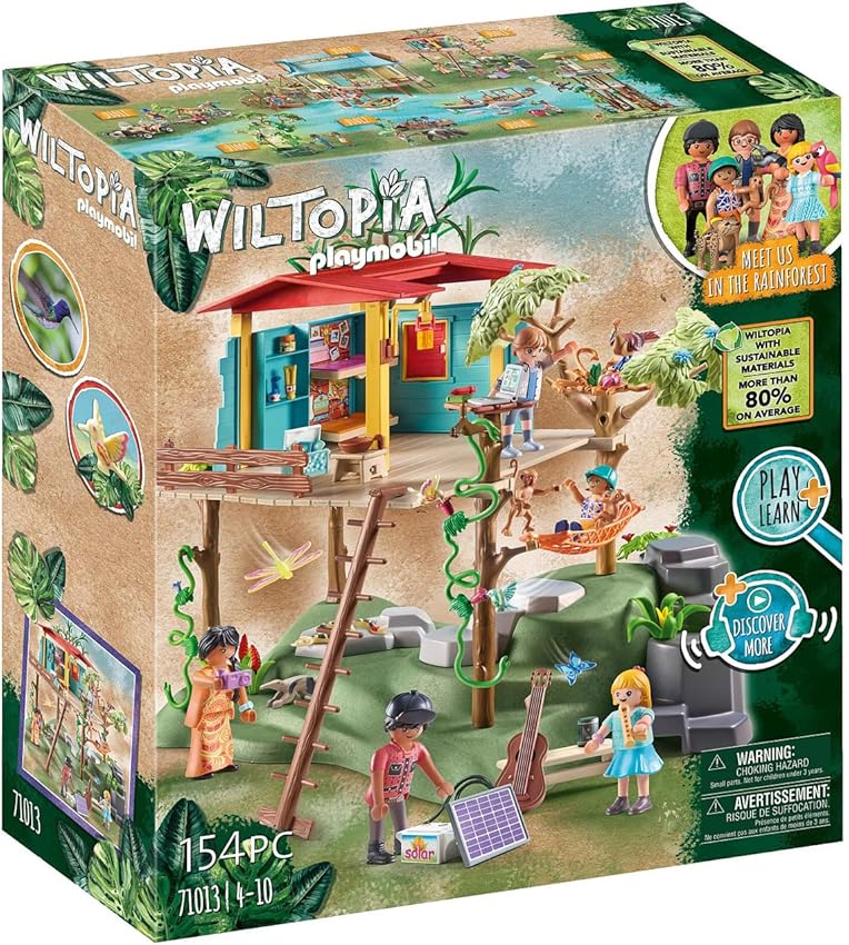 Detalle de PLAYMOBIL Wiltopia Casa en Árbol con Animales 🌳