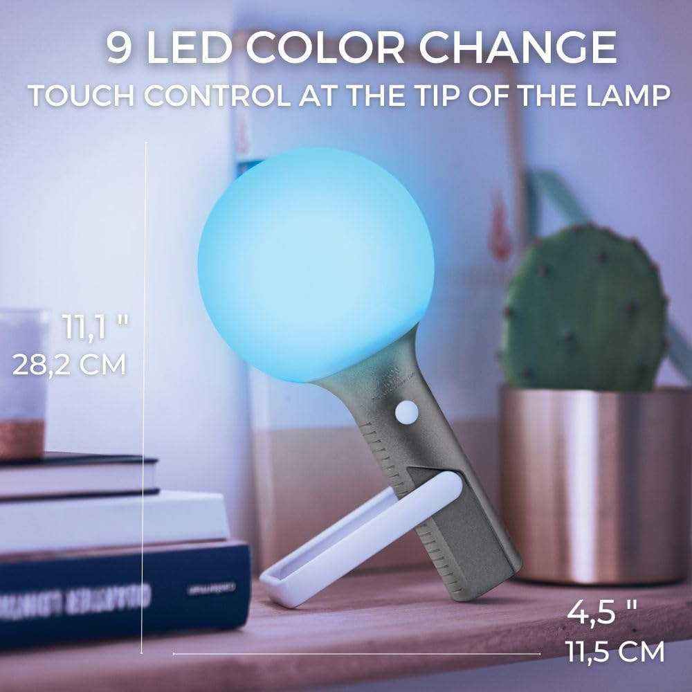Thumbnail 1 de Lexon Lampe LED Multiposition – utilisation intériore/extériore, lumière blanche froide (Doré)
