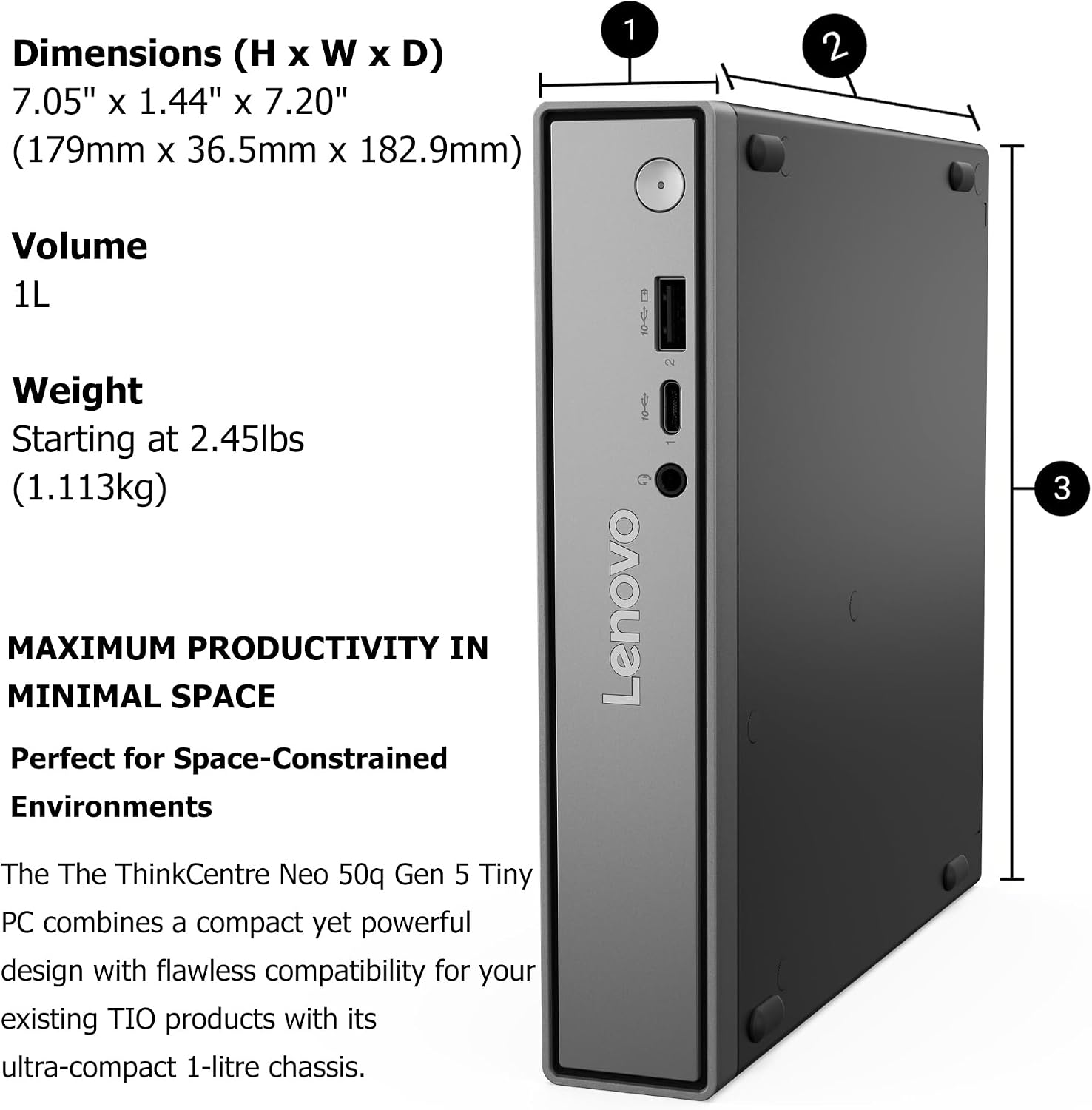 Detalle 2 de Lenovo Mini PC 16GB RAM