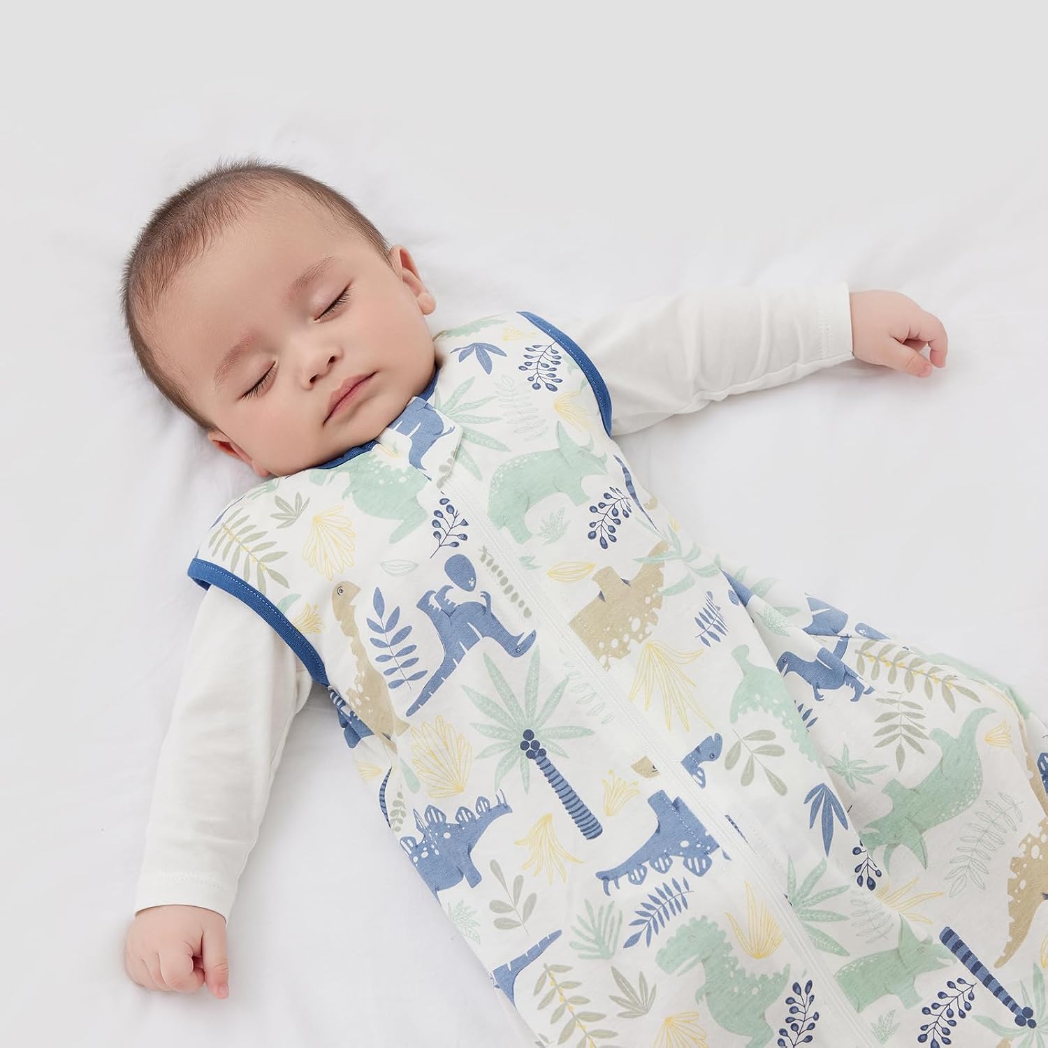 Detalle de Duomiaomiao 2er Pack Baby-Schlafsack (0,5 Tog) aus Baumwolle, für 6 Monate bis 5 Jahre