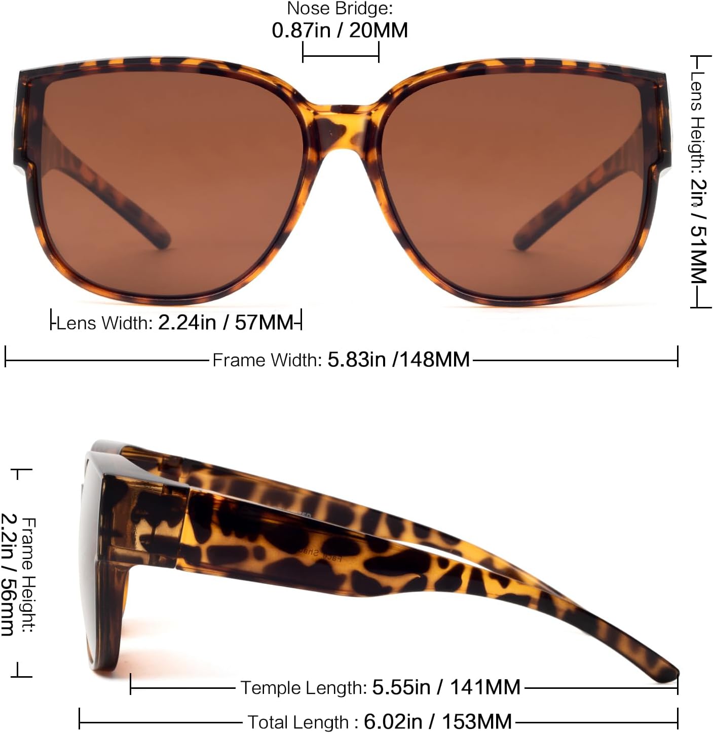 Thumbnail 5 de Face Shadow Überzieh Sonnenbrille UV400