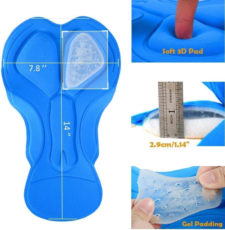 Detalle 2 de Sportneer Cycling Shorts Mens padded 3D cycling shorts with anti-slip grippers