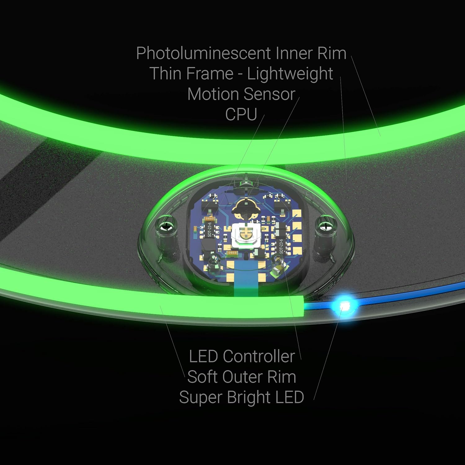 Thumbnail 2 de Anneau volant TOSY LED multicolores, 12 LED