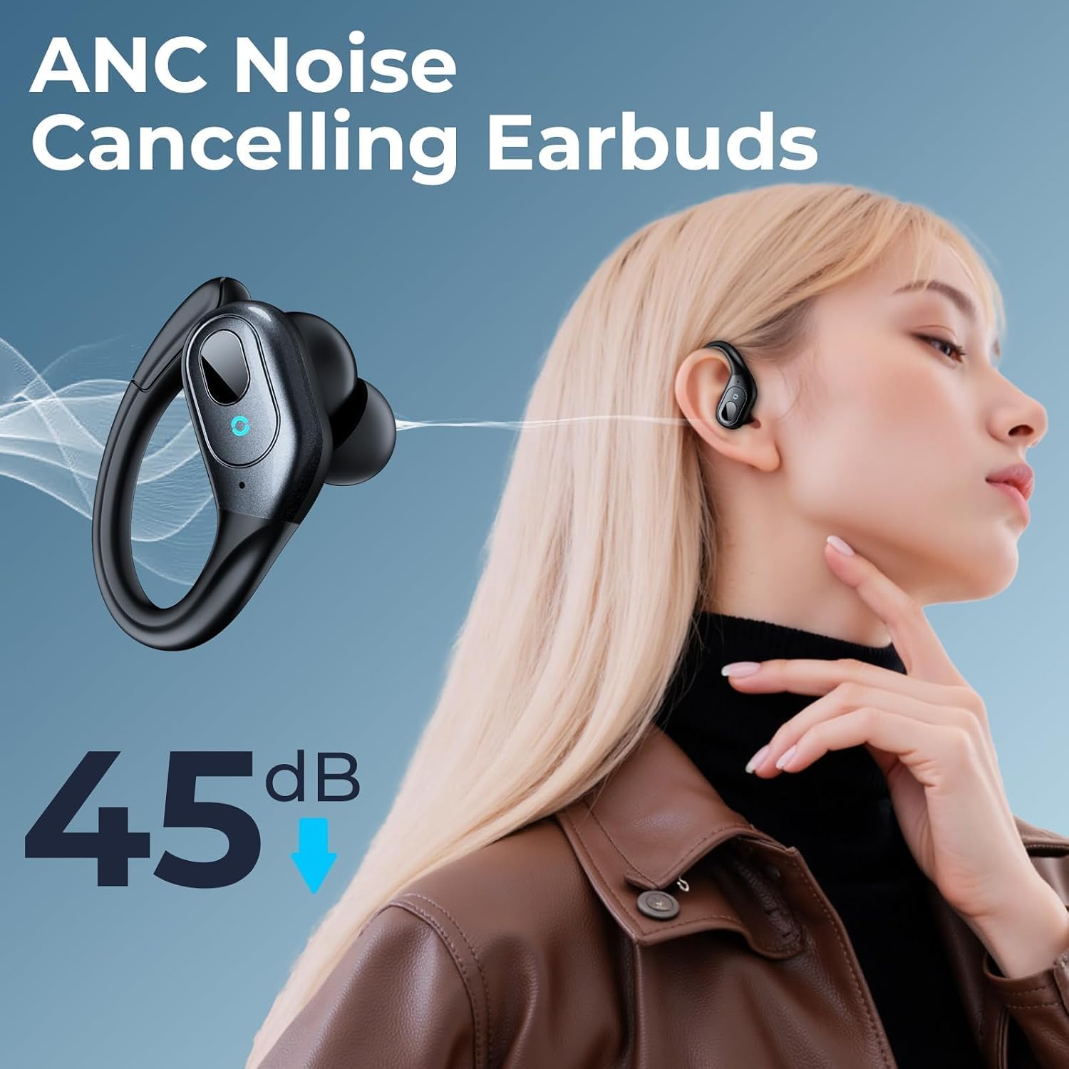 Detalle 2 de occiam Wireless Bluetooth Earbuds with 90-Hour Playback