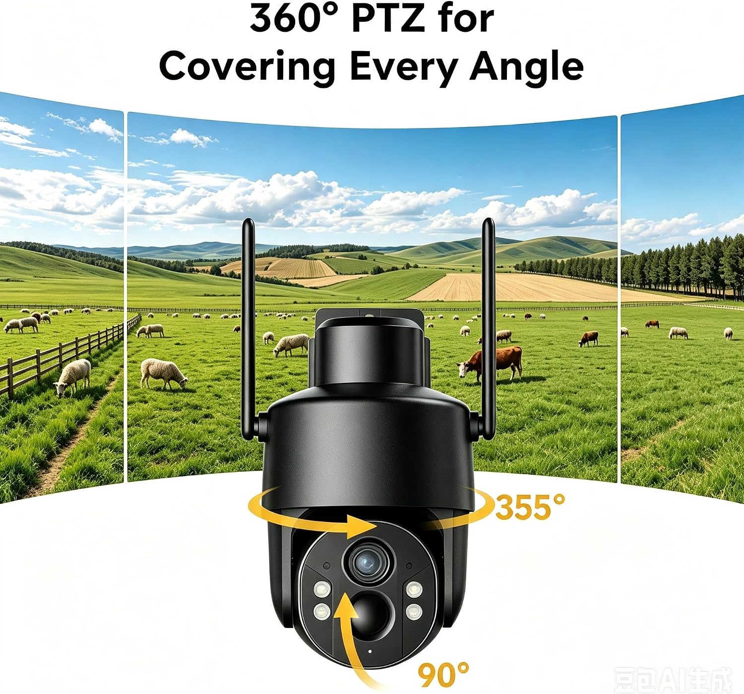 Detalle 1 de Tefrio 4G LTE Security Camera, 4MP