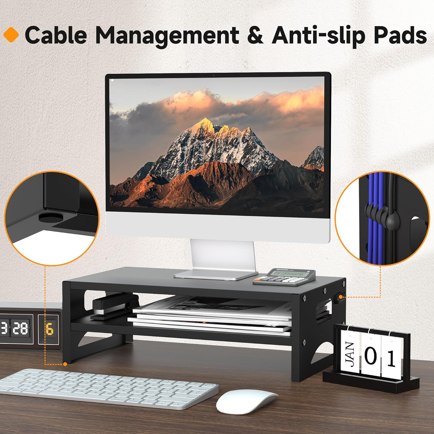 Thumbnail 6 de Pholiten MST032T 14cm Monitor Stand