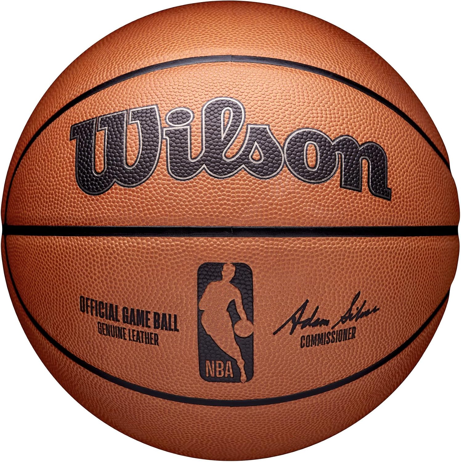 Detalle de Wilson WTB7500ID07 NBA公式ゲームボール 室内用 サイズ7 ブラウン