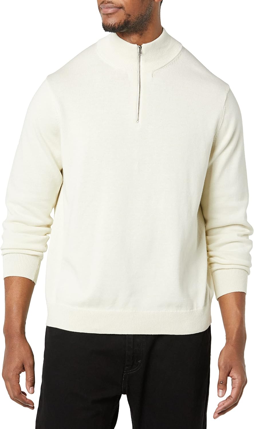 Thumbnail 2 de Maglione da uomo con zip sul collo in 100% cotone Amazon Essentials