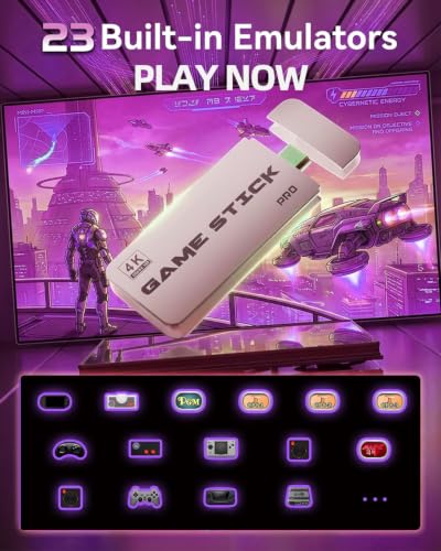 Thumbnail 3 de XYELLOWICON Console Rétro Stick TV 4K HDMI – 64 Go, 20 000+ jeux