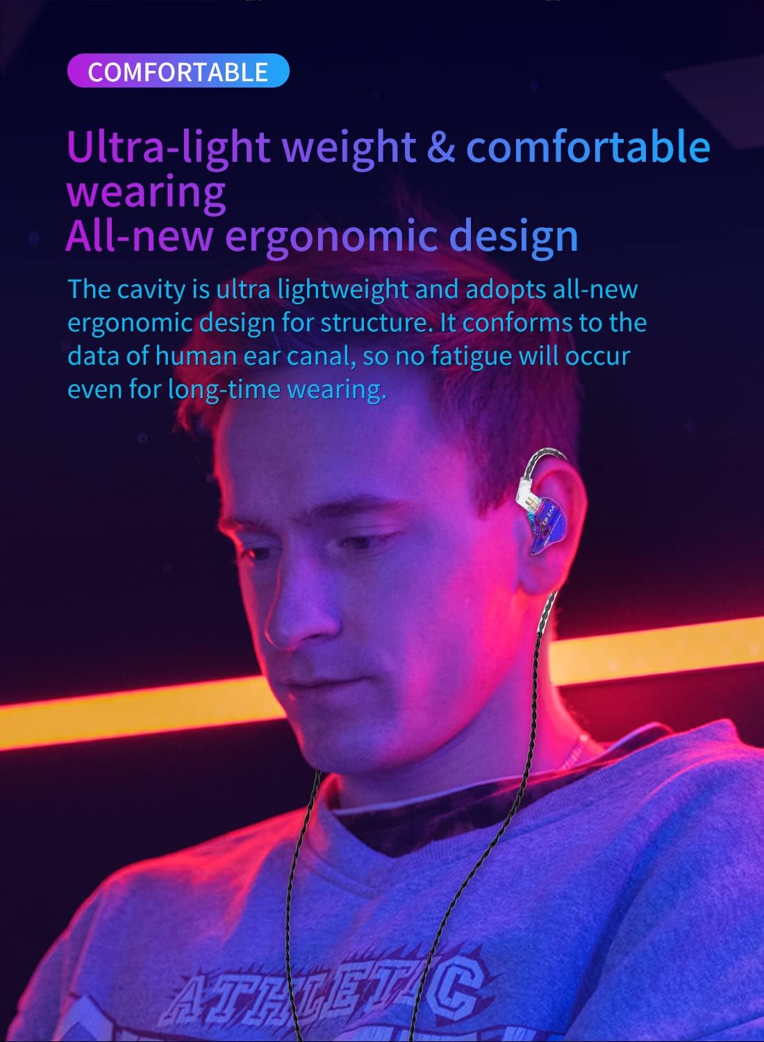 Thumbnail 6 de Yinyoo KBEAR Storm wired in-ear monitor headphones (3.5mm, crystal-clear sound, no mic)