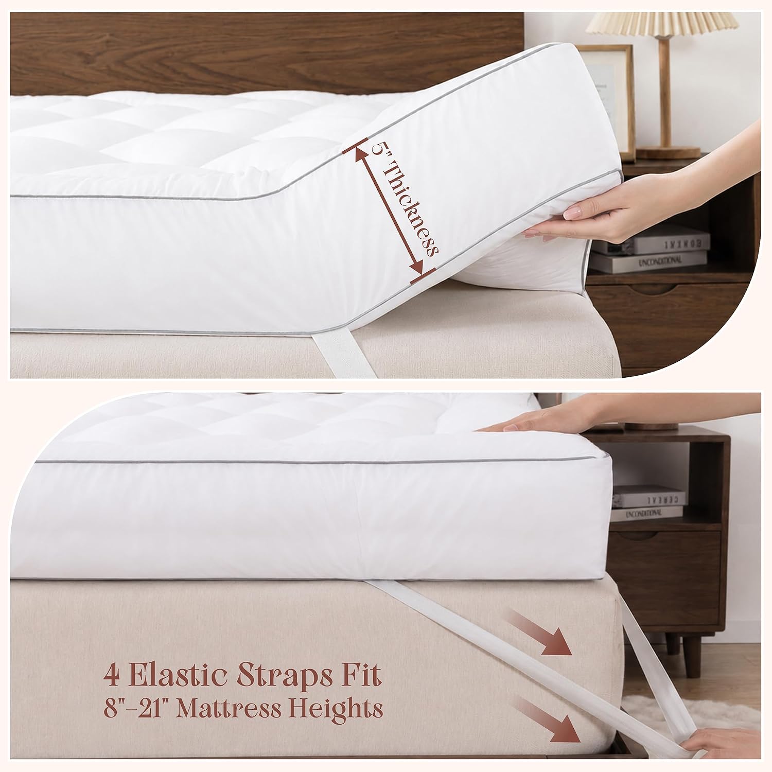 Thumbnail 4 de Memory Foam Mattress Topper, 5-Inch Queen