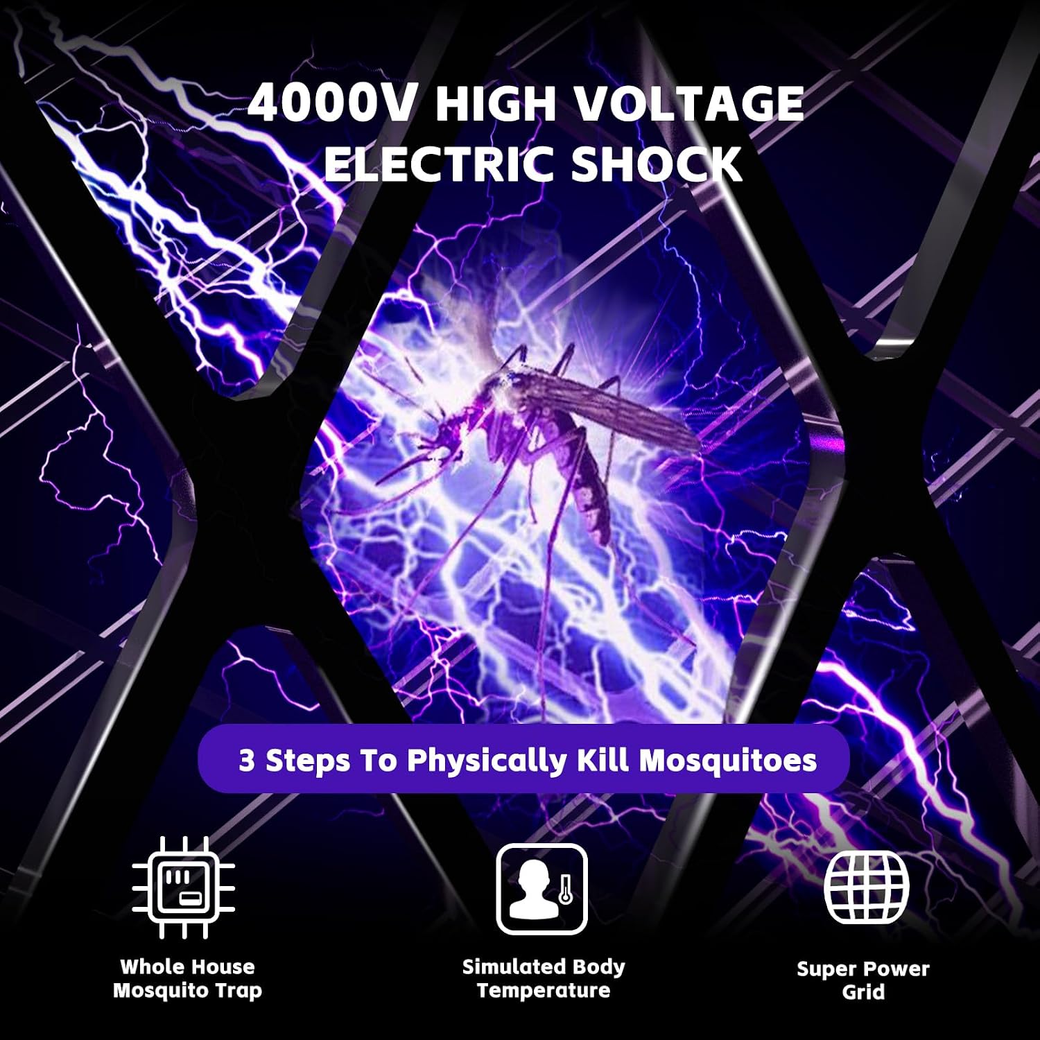 Thumbnail 2 de buzzeap Electric Fly Swatter 1200 mAh