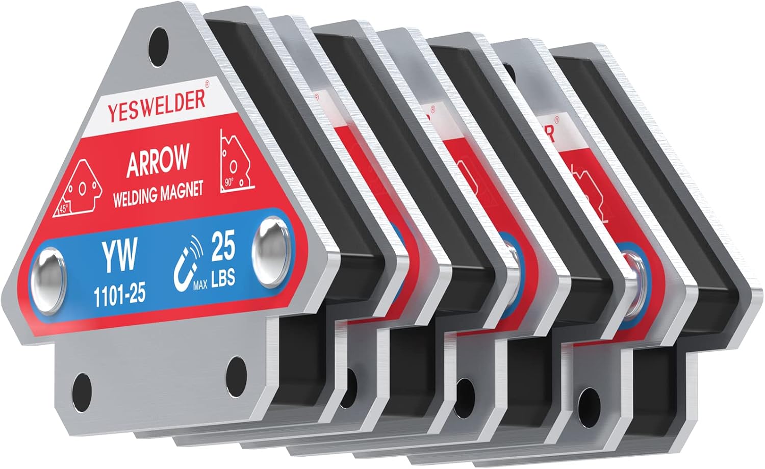 Detalle de YESWELDER 25 lb Welding Magnet 4-Pack