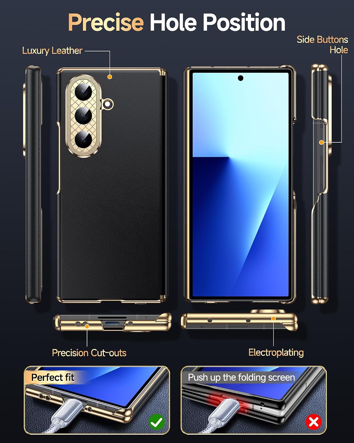 Thumbnail 5 de LeYi Samsung Galaxy Z Fold 7 case