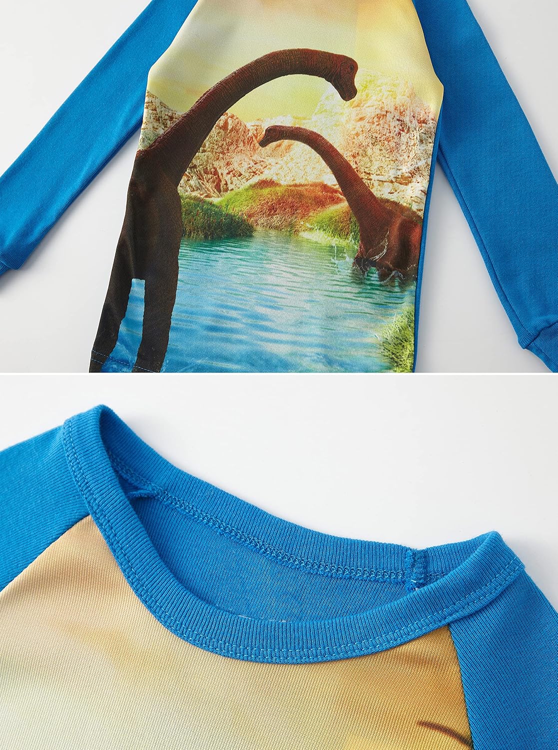 Detalle de Pyjamas für Jungen mit Dinosauriern 4-teilig