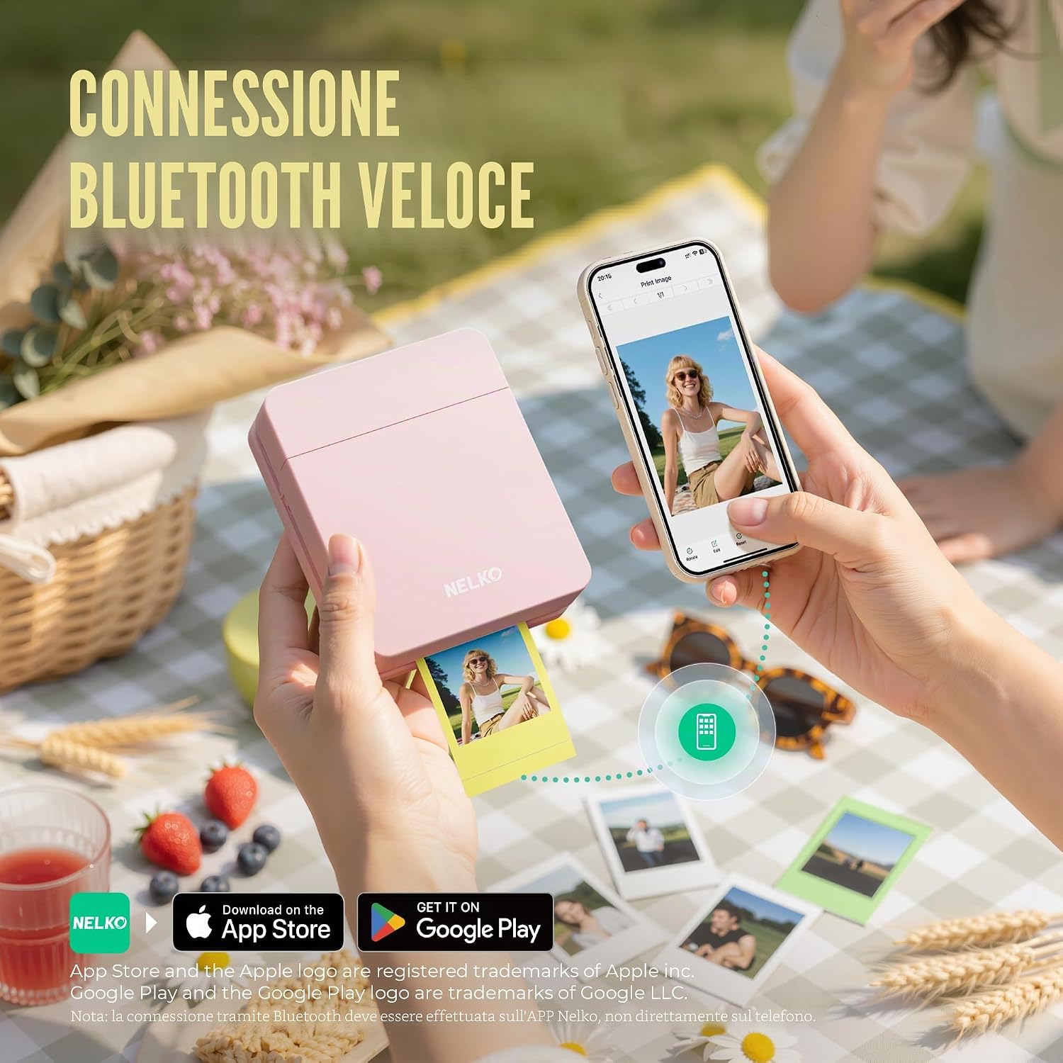 Thumbnail 4 de Nelko PP01: Stampante fotografica portatile con 100 fogli e app di editing per iOS/Android