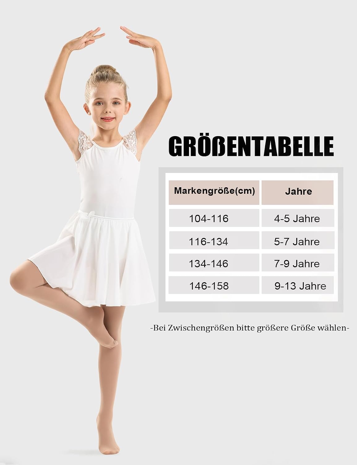 Thumbnail 4 de DUCMODA konvertibla balettstrumpbyxor för flickor med fotöppning