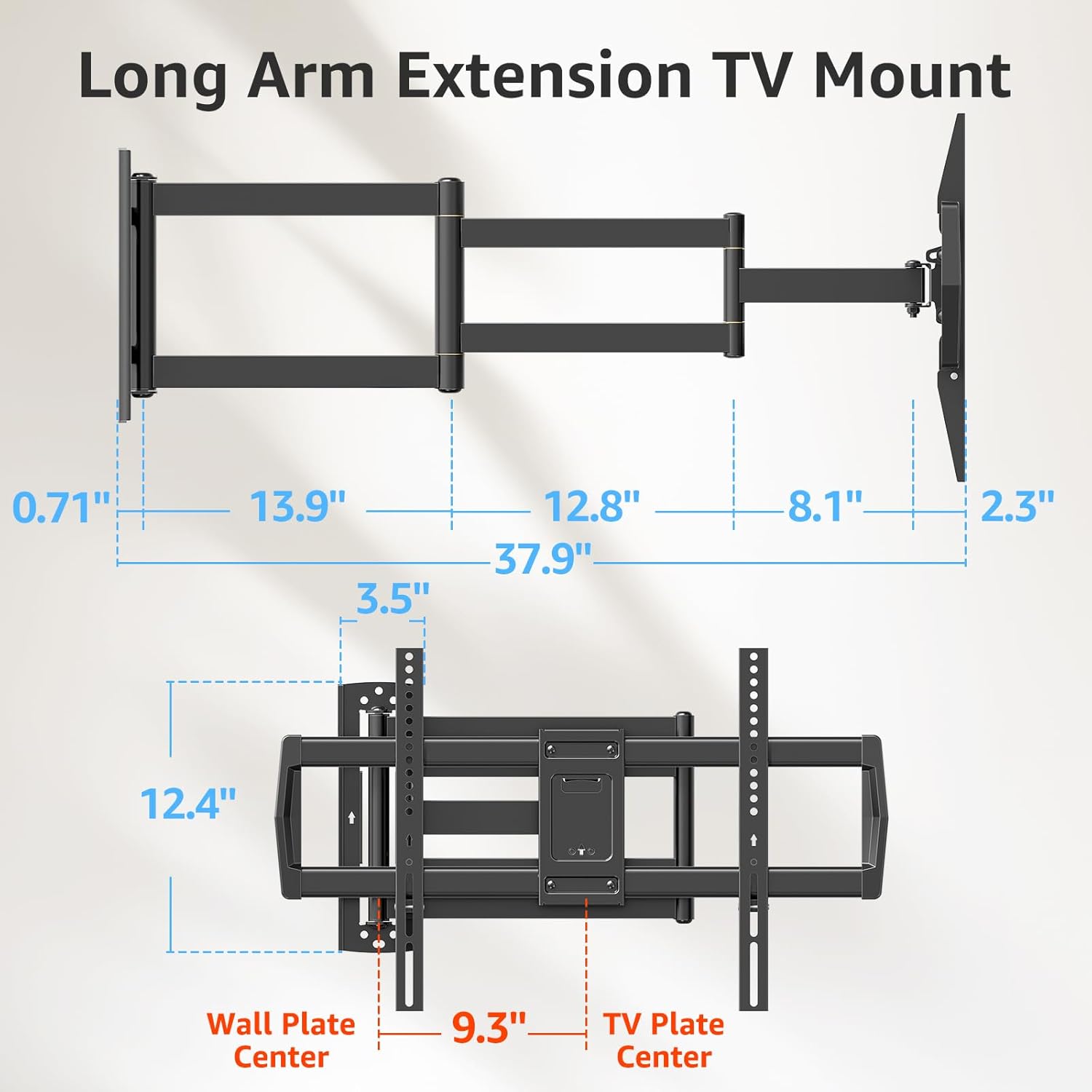 Detalle de MOUNTUP MU0047-L 37.9" Long Arm TV Wall Mount