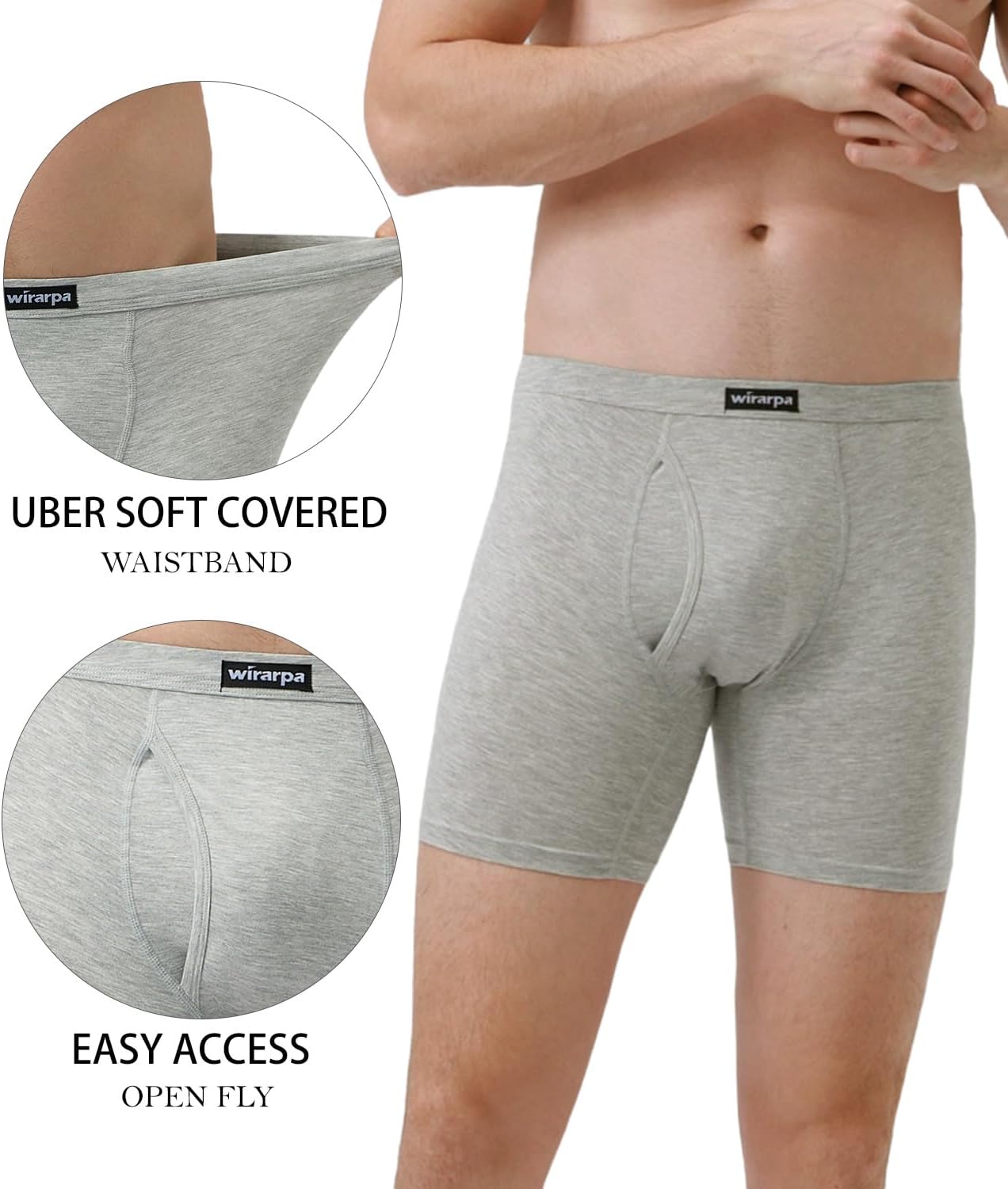 Thumbnail 2 de wirarpa Confezione da 4 boxer da uomo in micromodal elasticizzato