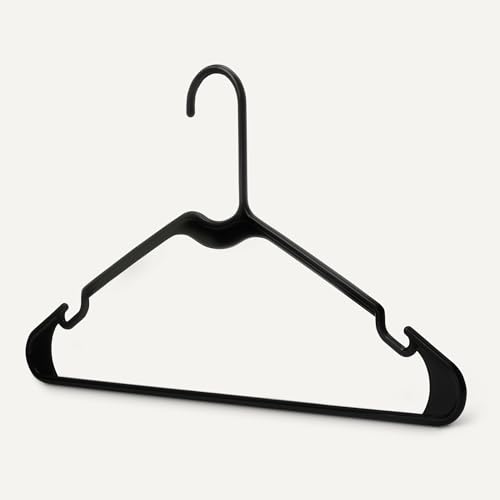 Thumbnail 2 de Amazon Basics Plastic Clothes Hangers, Adult Size, Black, Pack of 50