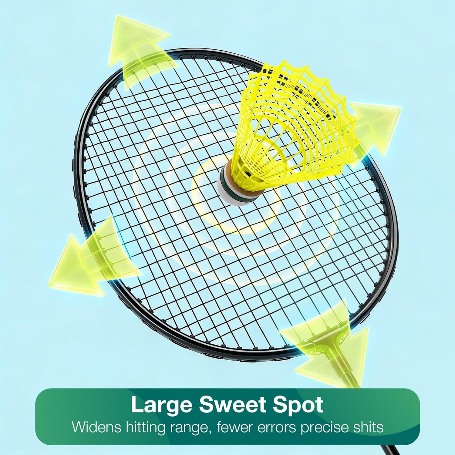 Thumbnail 6 de AboveGenius Badminton Rackets Set for Outdoor Backyard Games