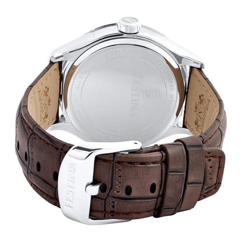 Detalle 2 de Festina Montre Homme Analogique en Cuir Marron – Élégance intemporelle