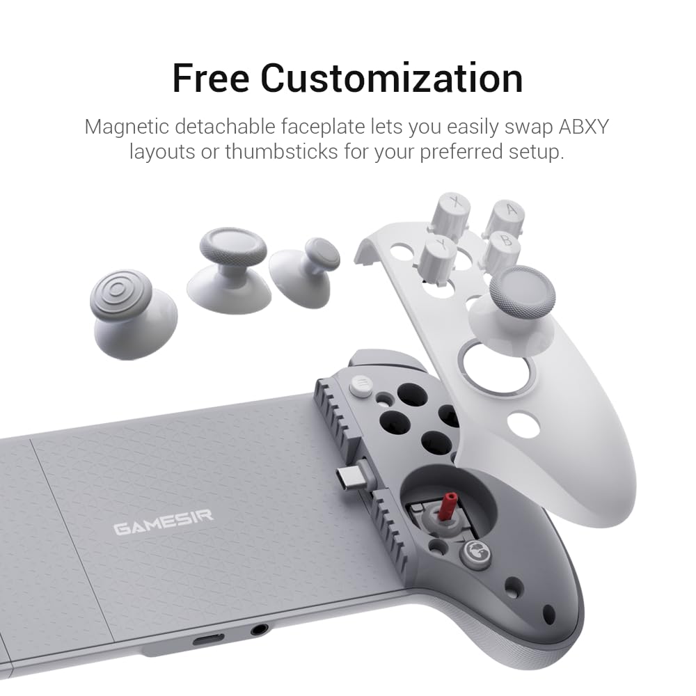 Detalle de GameSir G8 Plus MFi iPhone Controller: Flexible Fit with Hall Effect Sticks