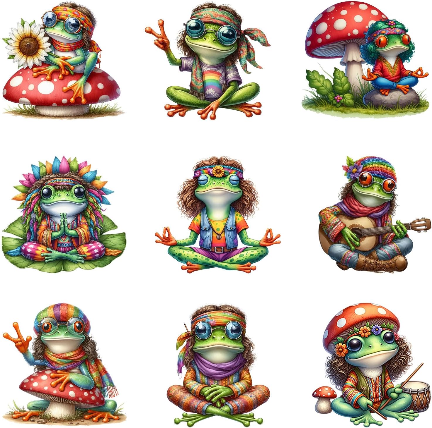 Detalle de Iron-On Patches, 9-Piece Set