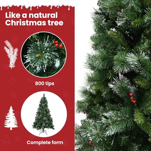 Detalle de YEAUPE PRO Árbol de Navidad 180 cm, 800 puntas 🎄