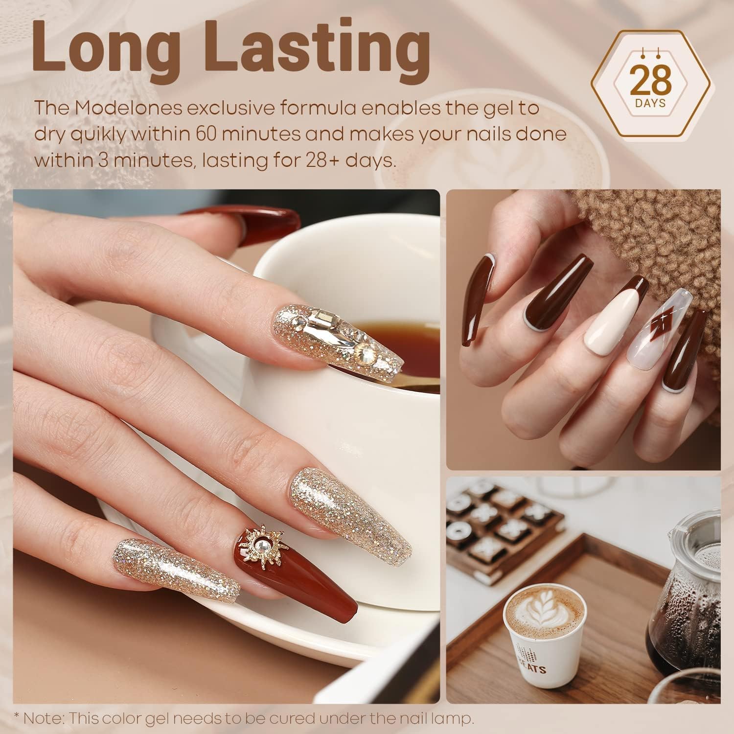 Thumbnail 4 de Modelones Glitter Gel Nail Polish Set, 12 Colors