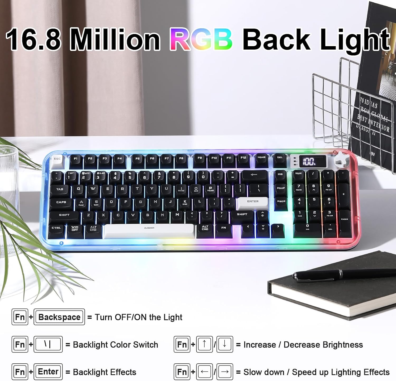 Thumbnail 6 de MIKIBY Ajazz AK650 65% Keyboard ⌨