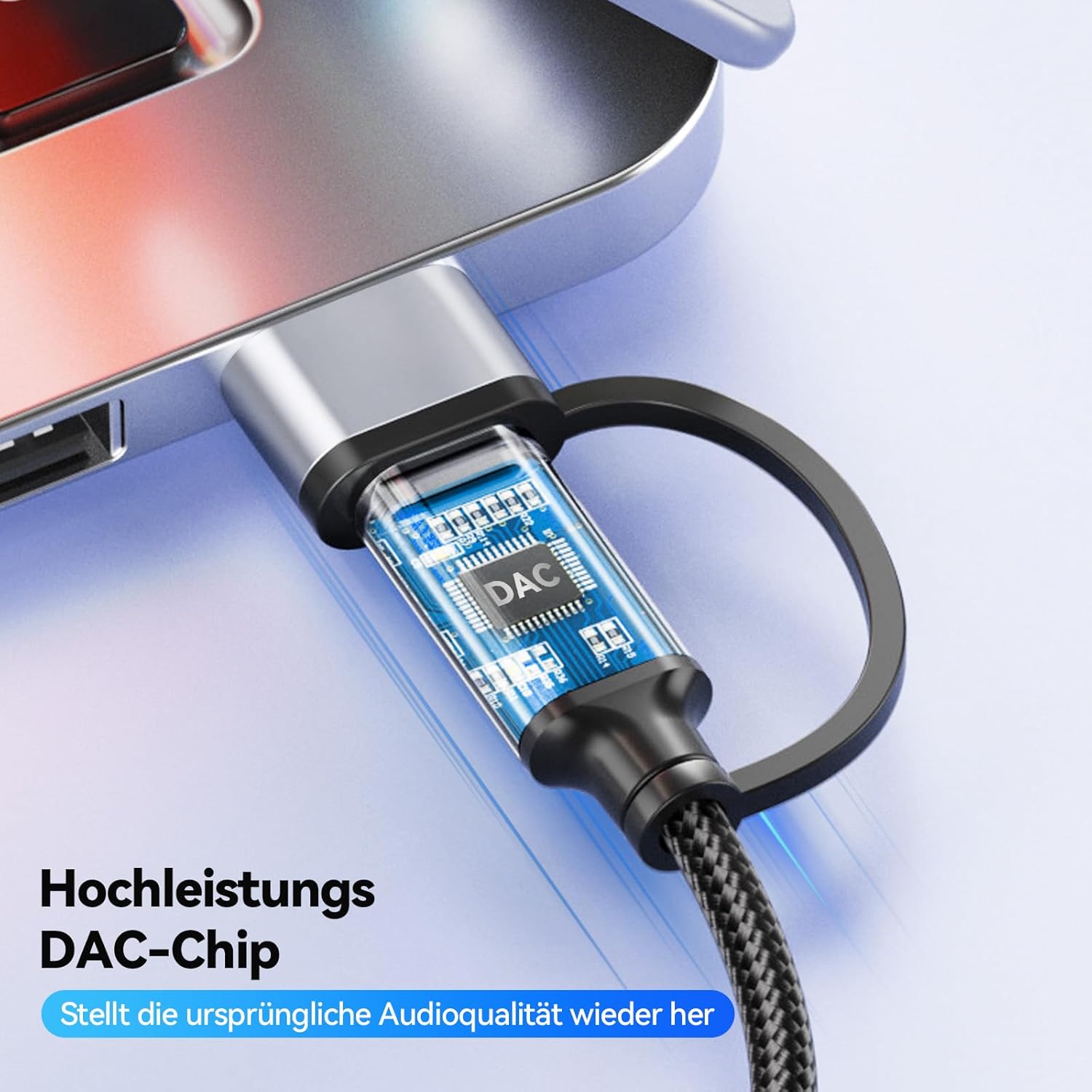 Thumbnail 3 de ELUTENG USB C Audio Adapter 2 in 1