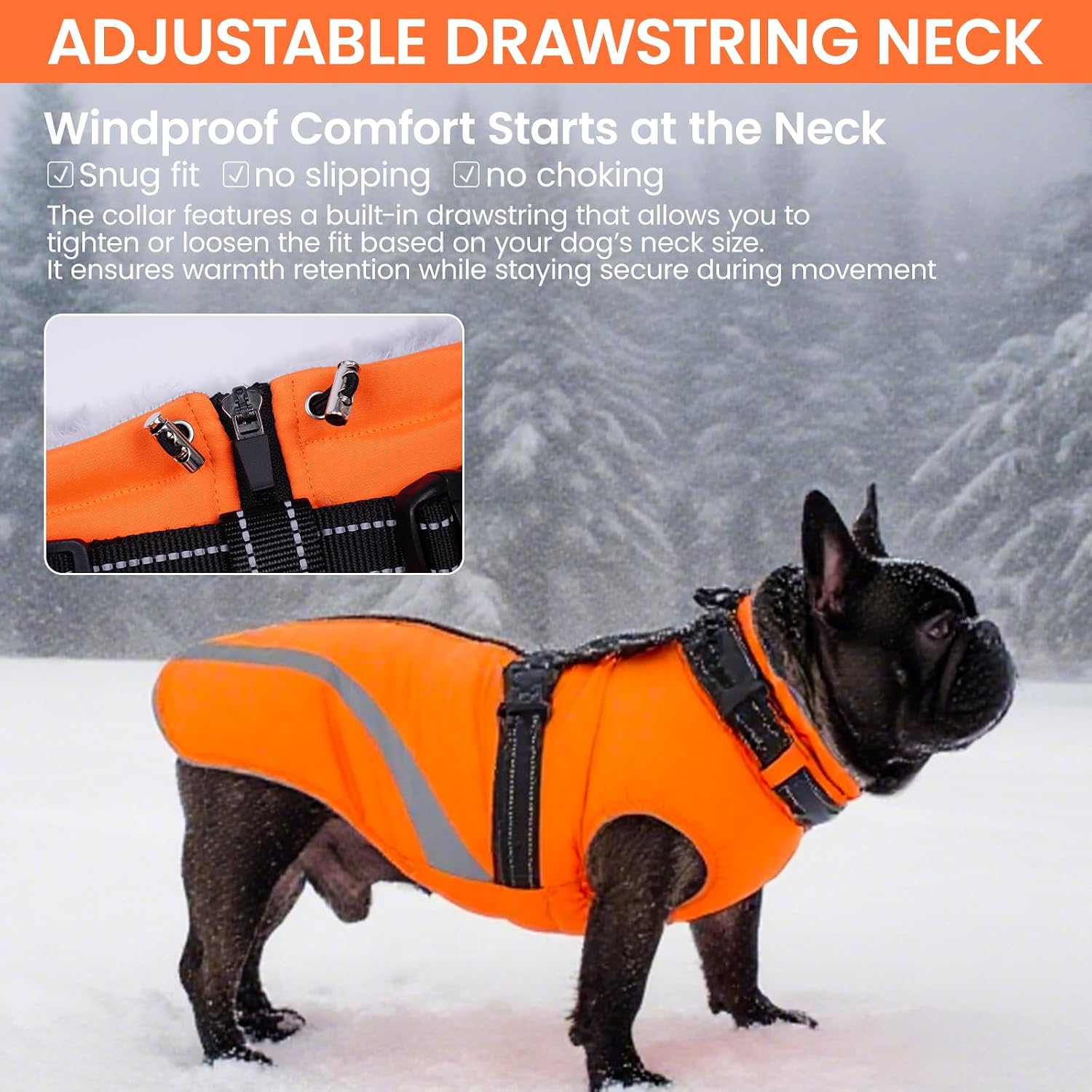 Detalle 2 de QBLEEV Dog Winter Coat, L