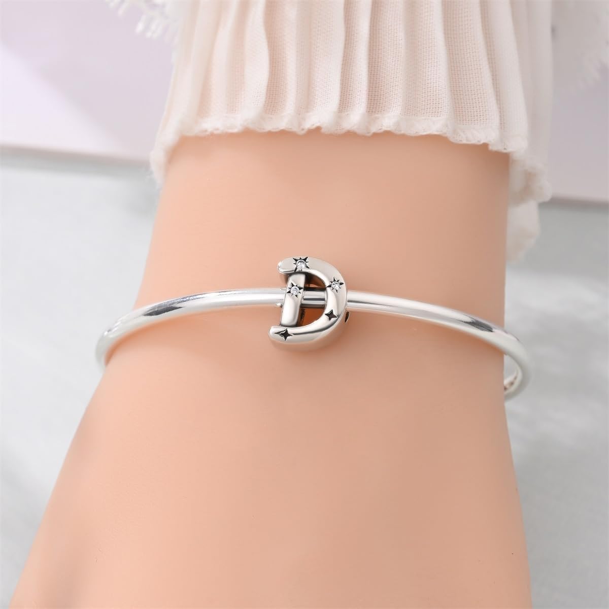 Detalle de Pandach Charm Anhänger 925 Silber A-Z