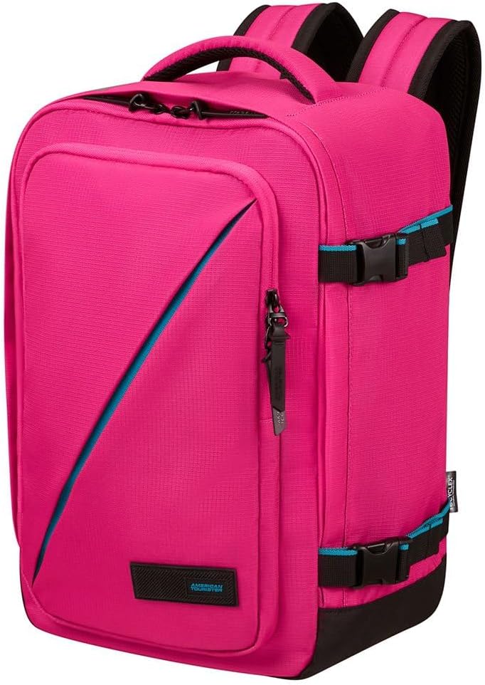 Detalle de American Tourister Take2Cabin Ryanair Cabin Bag S Underseat 25 x 20 x 40 cm (24 L) in Raspberry Sorbet