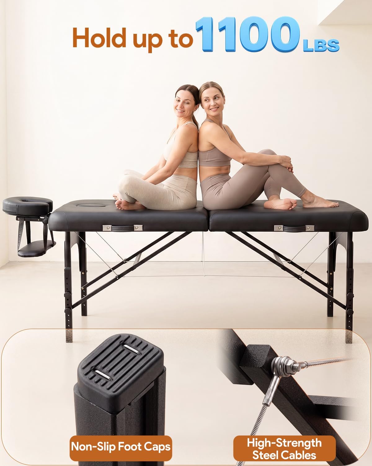 Thumbnail 3 de Brelley Portable Massage Table, 30.7-Inch Wide